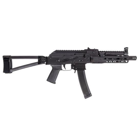 PSA AK-V 9mm Triangle Folding Pistol with ALG Trigger, and PSA-SLR SOLO 7.5" Rail